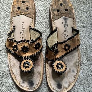 Black & cork jack rogers sandals